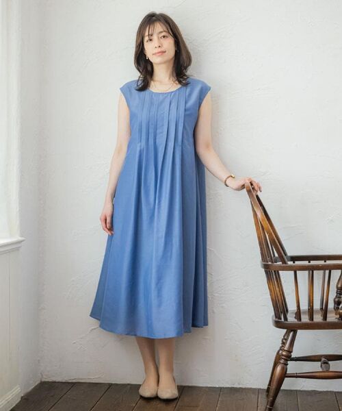 ITS'DEMO / イッツデモ ミニ丈・ひざ丈ワンピース | 【手洗い可】シアータックワンピース | 詳細2