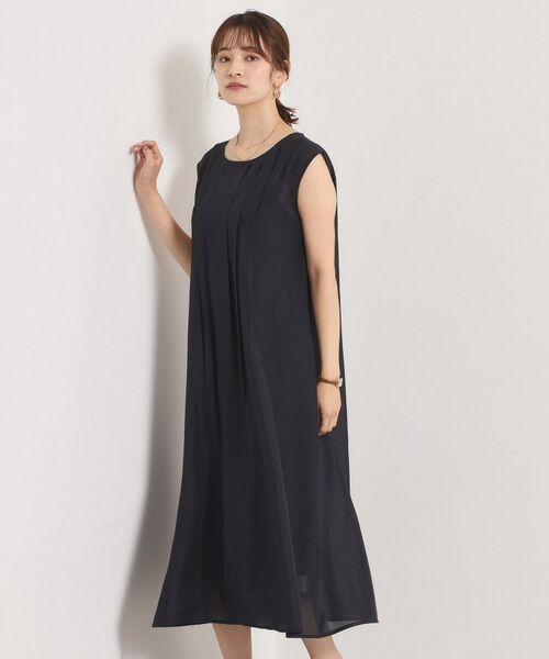 ITS'DEMO / イッツデモ ミニ丈・ひざ丈ワンピース | 【手洗い可】シアータックワンピース | 詳細4