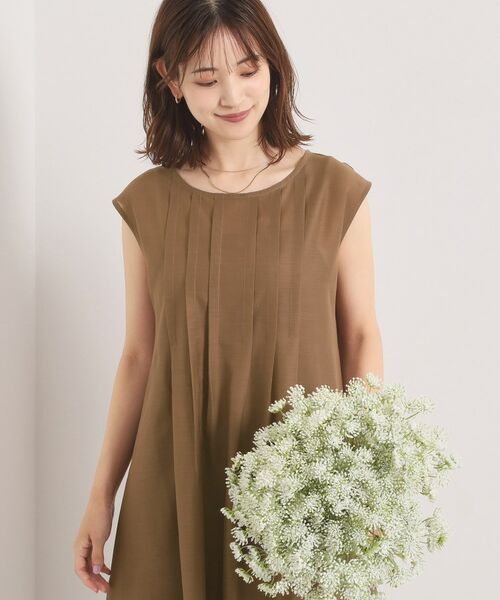 ITS'DEMO / イッツデモ ミニ丈・ひざ丈ワンピース | 【手洗い可】シアータックワンピース | 詳細7