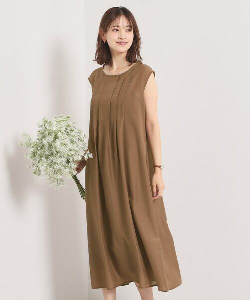 ITS'DEMO / イッツデモ ミニ丈・ひざ丈ワンピース | 【手洗い可】シアータックワンピース | 詳細8