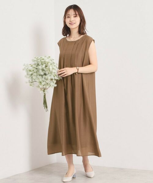 ITS'DEMO / イッツデモ ミニ丈・ひざ丈ワンピース | 【手洗い可】シアータックワンピース | 詳細9