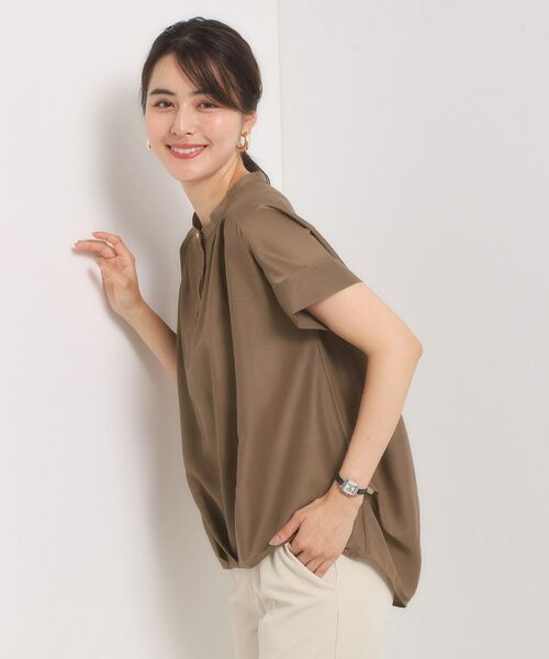 ITS'DEMO / イッツデモ シャツ・ブラウス | 【手洗い可】シアー裾タックブラウス | 詳細12