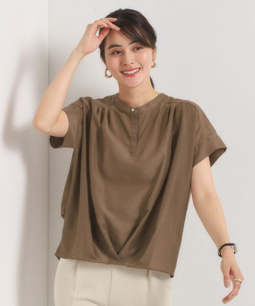 ITS'DEMO / イッツデモ シャツ・ブラウス | 【手洗い可】シアー裾タックブラウス | 詳細13