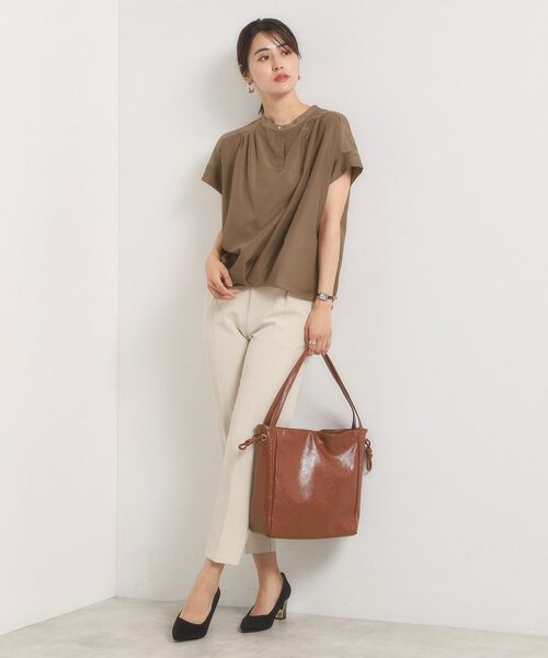 ITS'DEMO / イッツデモ シャツ・ブラウス | 【手洗い可】シアー裾タックブラウス | 詳細14