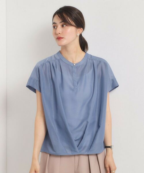 ITS'DEMO / イッツデモ シャツ・ブラウス | 【手洗い可】シアー裾タックブラウス | 詳細16