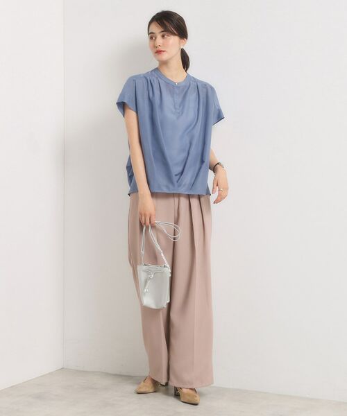 ITS'DEMO / イッツデモ シャツ・ブラウス | 【手洗い可】シアー裾タックブラウス | 詳細18