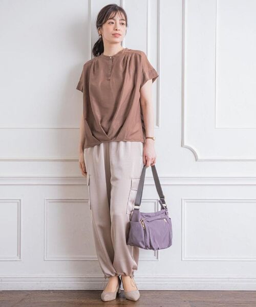 ITS'DEMO / イッツデモ シャツ・ブラウス | 【手洗い可】シアー裾タックブラウス | 詳細2