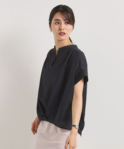 ITS'DEMO / イッツデモ シャツ・ブラウス | 【手洗い可】シアー裾タックブラウス | 詳細8