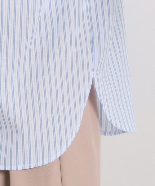 ITS'DEMO / イッツデモ シャツ・ブラウス | 【手洗い可】スタンドフリルストライプブラウス | 詳細25