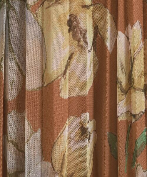 ITS'DEMO / イッツデモ スカート | 【手洗い可／ウエストゴム】花柄チュールスカート | 詳細13