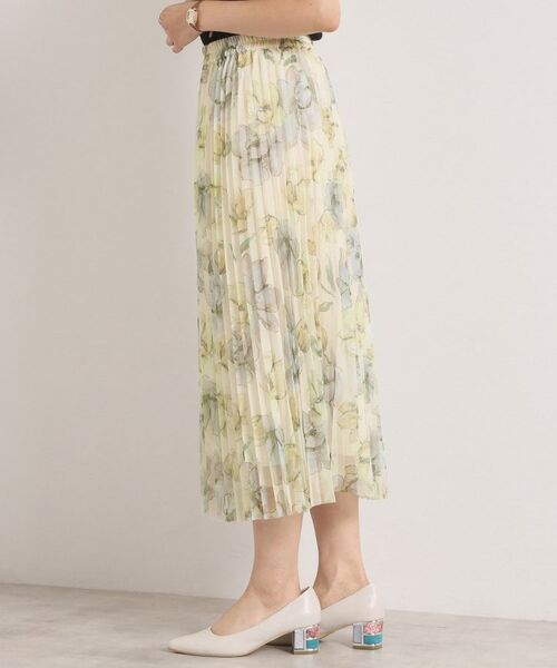 ITS'DEMO / イッツデモ スカート | 【手洗い可／ウエストゴム】花柄チュールスカート | 詳細15