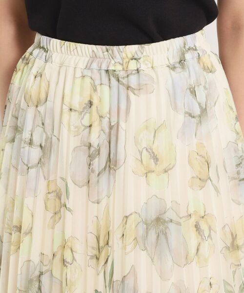 ITS'DEMO / イッツデモ スカート | 【手洗い可／ウエストゴム】花柄チュールスカート | 詳細17