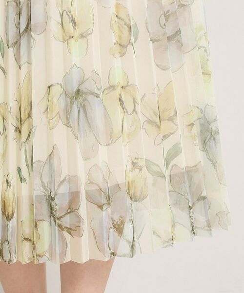 ITS'DEMO / イッツデモ スカート | 【手洗い可／ウエストゴム】花柄チュールスカート | 詳細19