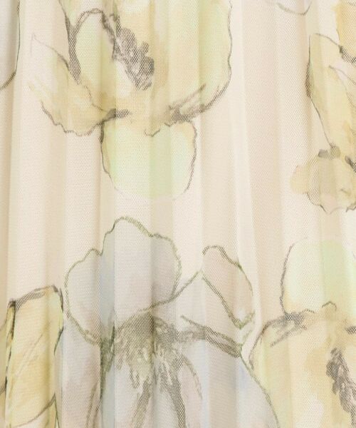 ITS'DEMO / イッツデモ スカート | 【手洗い可／ウエストゴム】花柄チュールスカート | 詳細5