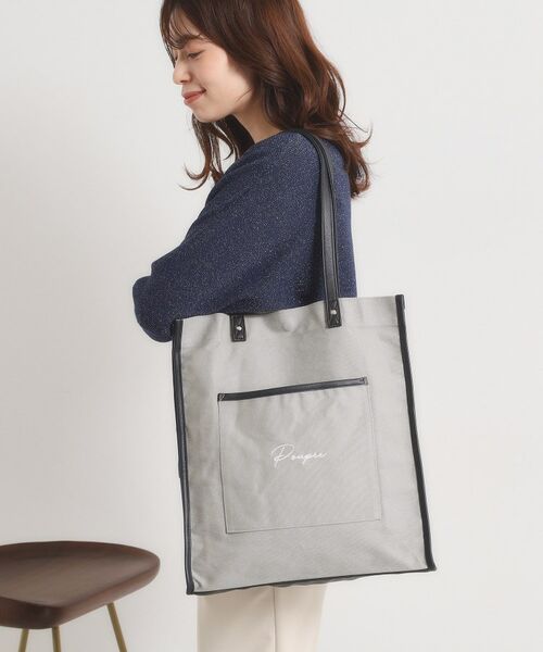 ITS'DEMO / イッツデモ トートバッグ | 【推し活／A4対応】合皮パイピングキャンバストート | 詳細11