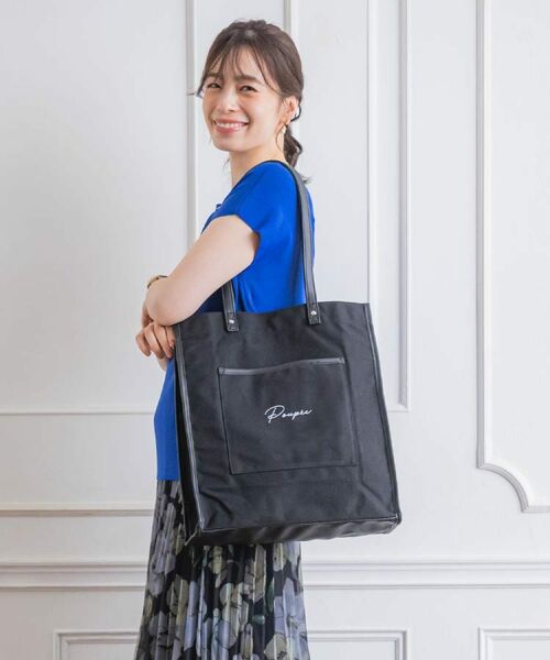 ITS'DEMO / イッツデモ トートバッグ | 【推し活／A4対応】合皮パイピングキャンバストート | 詳細6