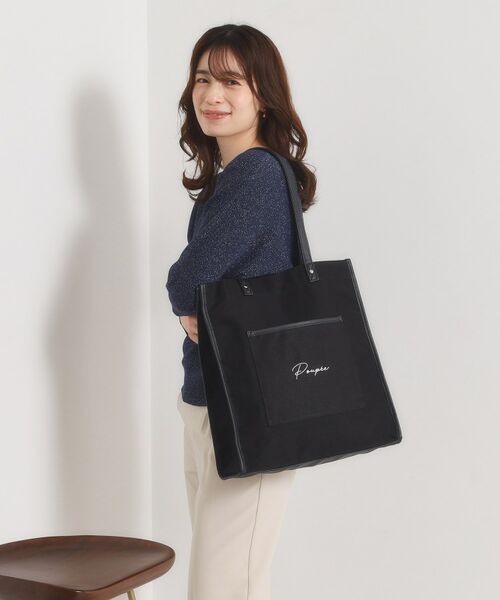 ITS'DEMO / イッツデモ トートバッグ | 【推し活／A4対応】合皮パイピングキャンバストート | 詳細7