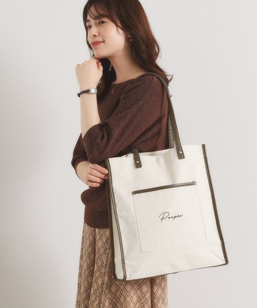 ITS'DEMO / イッツデモ トートバッグ | 【推し活／A4対応】合皮パイピングキャンバストート | 詳細9