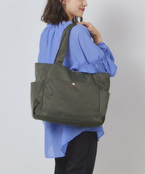 ITS'DEMO/イッツデモ 【9ポケット】軽量撥水A4トート チャコールグレー(013) 00(フリーサイズ)