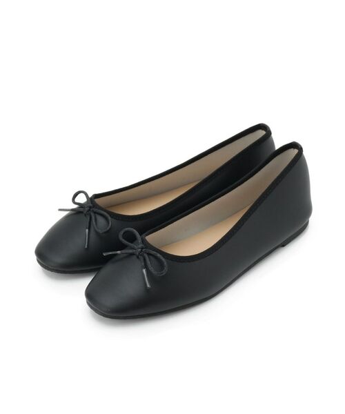 ITS'DEMO / イッツデモ パンプス | 【6色展開】ラウンドフラットシューズ(ブラック(019))