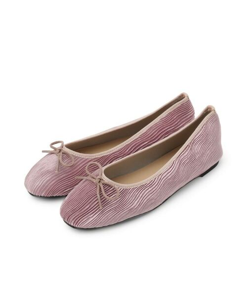 ITS'DEMO / イッツデモ パンプス | 【6色展開】ラウンドフラットシューズ(ピンク(071))