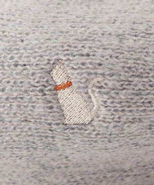 ITS'DEMO / イッツデモ ハンチング・キャスケット・ベレー帽 | 【手洗い可】猫刺繍サーモベレー帽 | 詳細5