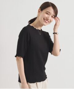 ITS'DEMO / イッツデモ カットソー | 【手洗い可】シャーリングジャカードプルオーバー