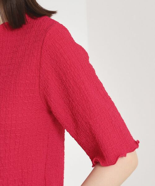 ITS'DEMO / イッツデモ カットソー | 【手洗い可】シャーリングジャカードプルオーバー | 詳細17