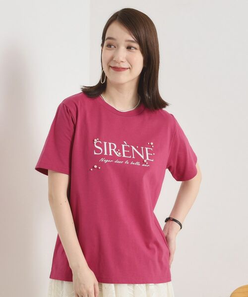 ITS'DEMO / イッツデモ Tシャツ | 【手洗い可】パール調ロゴTシャツ | 詳細10