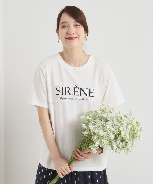 ITS'DEMO / イッツデモ Tシャツ | 【手洗い可】パール調ロゴTシャツ | 詳細2