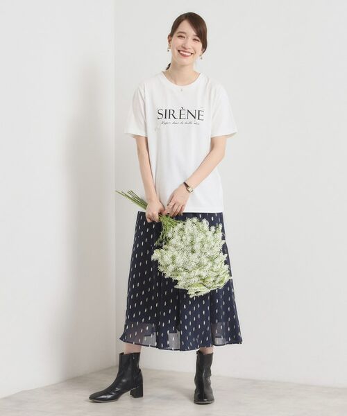 ITS'DEMO / イッツデモ Tシャツ | 【手洗い可】パール調ロゴTシャツ | 詳細3