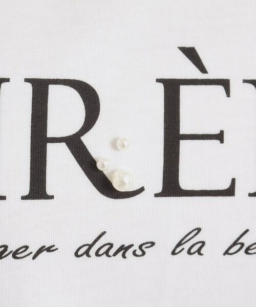 ITS'DEMO / イッツデモ Tシャツ | 【手洗い可】パール調ロゴTシャツ | 詳細4