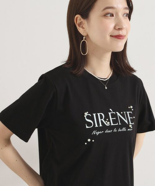 ITS'DEMO / イッツデモ Tシャツ | 【手洗い可】パール調ロゴTシャツ | 詳細5