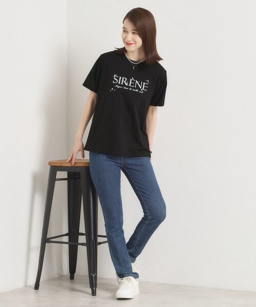 ITS'DEMO / イッツデモ Tシャツ | 【手洗い可】パール調ロゴTシャツ | 詳細7