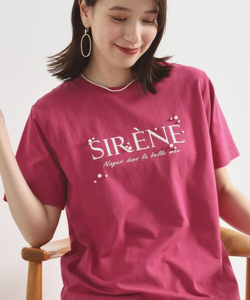 ITS'DEMO / イッツデモ Tシャツ | 【手洗い可】パール調ロゴTシャツ | 詳細9