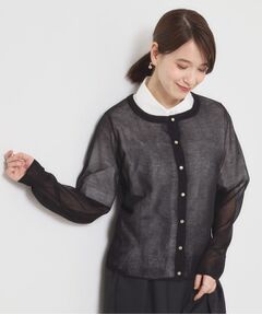 ITS'DEMO / イッツデモ カーディガン・ボレロ | 【手洗い可】ラメクルーカーディガン
