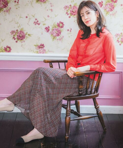 ITS'DEMO / イッツデモ カーディガン・ボレロ | 【手洗い可】ラメクルーカーディガン | 詳細1