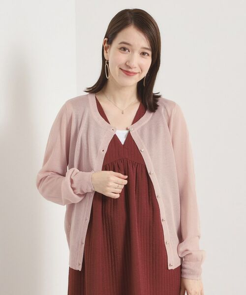 ITS'DEMO / イッツデモ カーディガン・ボレロ | 【手洗い可】ラメクルーカーディガン | 詳細15