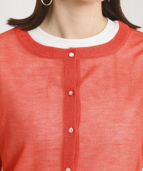 ITS'DEMO / イッツデモ カーディガン・ボレロ | 【手洗い可】ラメクルーカーディガン | 詳細22