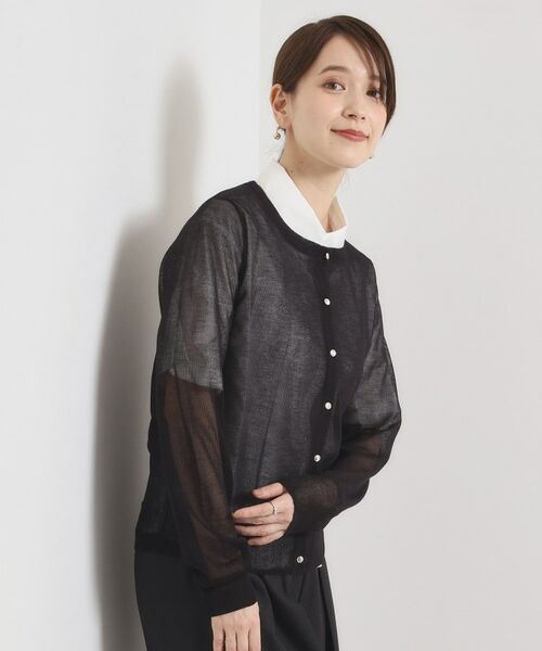 ITS'DEMO / イッツデモ カーディガン・ボレロ | 【手洗い可】ラメクルーカーディガン | 詳細7