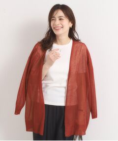 ITS'DEMO / イッツデモ カーディガン・ボレロ | 【手洗い可】ラメ着流しカーディガン