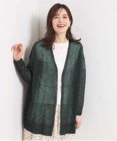 ITS'DEMO / イッツデモ カーディガン・ボレロ | 【手洗い可】ラメ着流しカーディガン