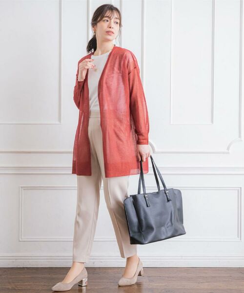 ITS'DEMO / イッツデモ カーディガン・ボレロ | 【手洗い可】ラメ着流しカーディガン | 詳細1