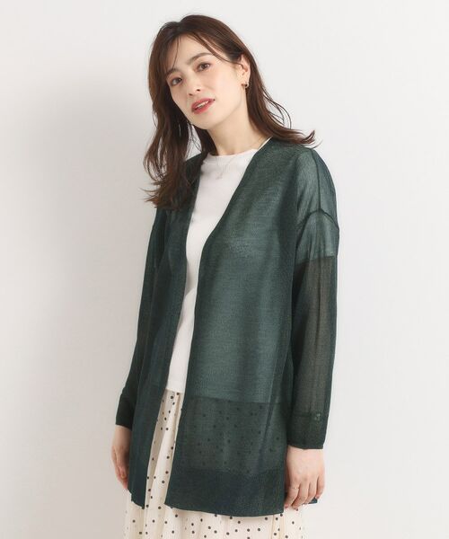 ITS'DEMO / イッツデモ カーディガン・ボレロ | 【手洗い可】ラメ着流しカーディガン | 詳細11