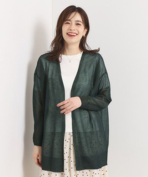 ITS'DEMO / イッツデモ カーディガン・ボレロ | 【手洗い可】ラメ着流しカーディガン | 詳細12