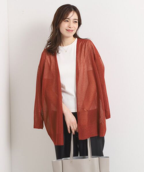 ITS'DEMO / イッツデモ カーディガン・ボレロ | 【手洗い可】ラメ着流しカーディガン | 詳細15