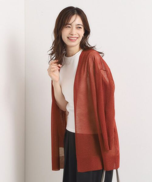 ITS'DEMO / イッツデモ カーディガン・ボレロ | 【手洗い可】ラメ着流しカーディガン | 詳細16