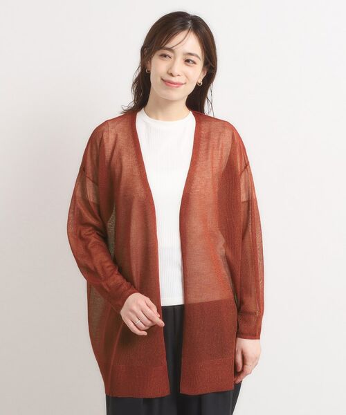 ITS'DEMO / イッツデモ カーディガン・ボレロ | 【手洗い可】ラメ着流しカーディガン | 詳細19