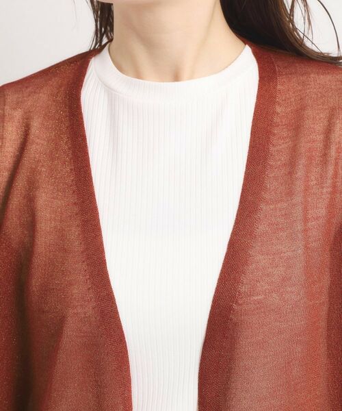 ITS'DEMO / イッツデモ カーディガン・ボレロ | 【手洗い可】ラメ着流しカーディガン | 詳細22