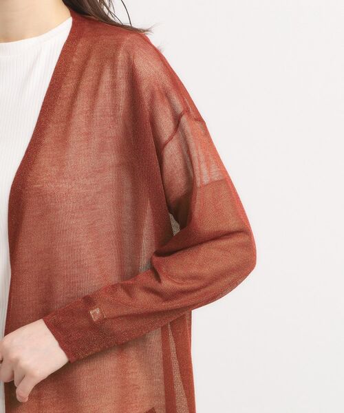 ITS'DEMO / イッツデモ カーディガン・ボレロ | 【手洗い可】ラメ着流しカーディガン | 詳細23